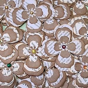 Fiori di carta fatti a mano x 10