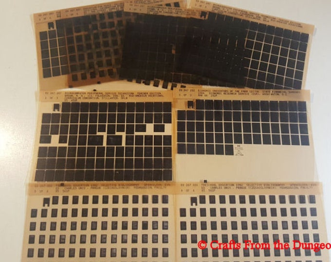 Microfiche Print Example Microfiche / Micro Film X 25 Sheets - Etsy