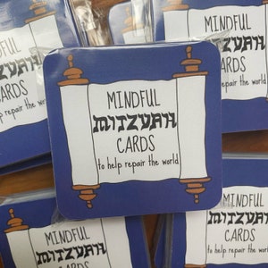 Mitzvah Good Deed Kindness Mindfulness Cards Hanukkah Bar Mitzvah Bat Mitzvah Gift