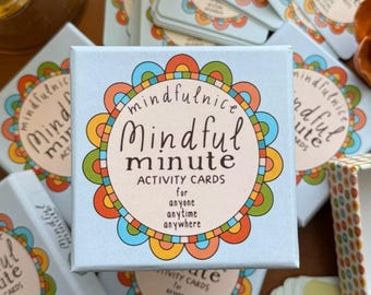 Mindful Minute Mindfulness Activities Cards for Families, Children, and Teachers