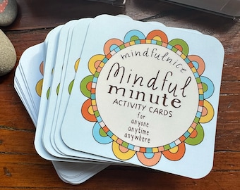 Mindful Minute Mindfulness Activities Cards for Families, Children, and Teachers