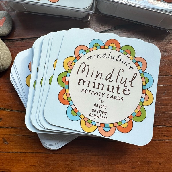 Mindful Minute Mindfulness Activities Cards for Families, Children, and Teachers