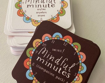 Mindful Minute Mindfulness Activity Cards Bundle - set of BOTH decks by Mindfulnice