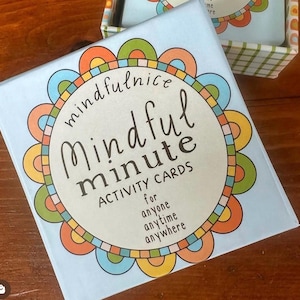 Mindful Minute Mindfulness Activities Cards for Families, Children, and ...