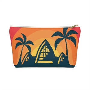 Hawaiian Sunset Accessory Case // Travel, DVC, Purse, Handbag, Makeup Bag, Pencil Case, Organizer, FE Gift, Toiletry Bag, Aulani