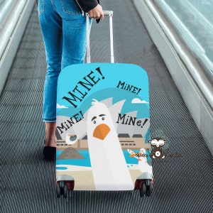 Mine Mine Sydney Seagull Luggage Cover // Travel, Suitcase, Luggage Strap, Fish Extender Gift, Disney Vacation, Cruise 画像 5