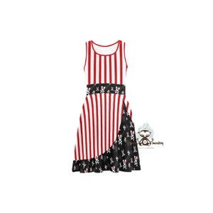 Mouse Pirate Life Women&#39;s Sun Dress // Sizes XS-3XL // Travel Dress, Beach, Theme Park, FE Gift, Cruise, Vacation