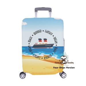 Cruise Ships Luggage Cover // Travel, Suitcase, Luggage Straps, Fish Extender Gift, Disney Vacation, Cruise imagem 6