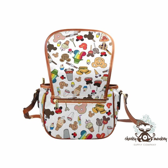 Theme Park Treats Inspired Cross Body Saddle Bag // Travel 