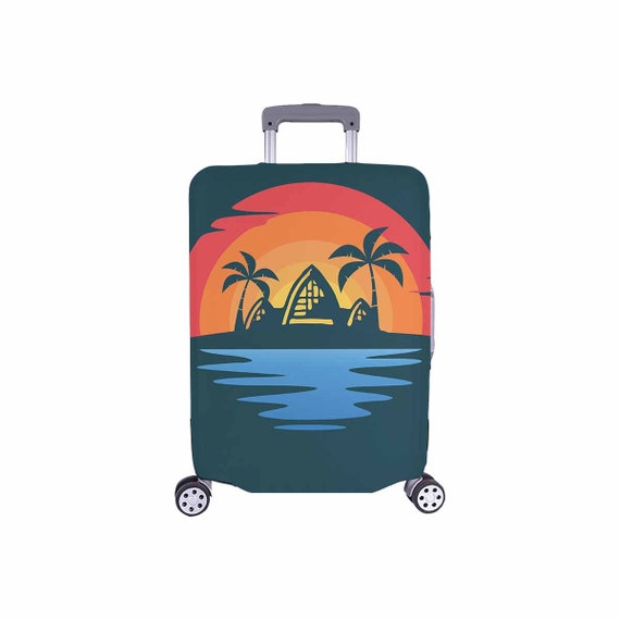 Hawaiian Sunset Luggage Cover // Travel, Suitcase, Luggage Strap