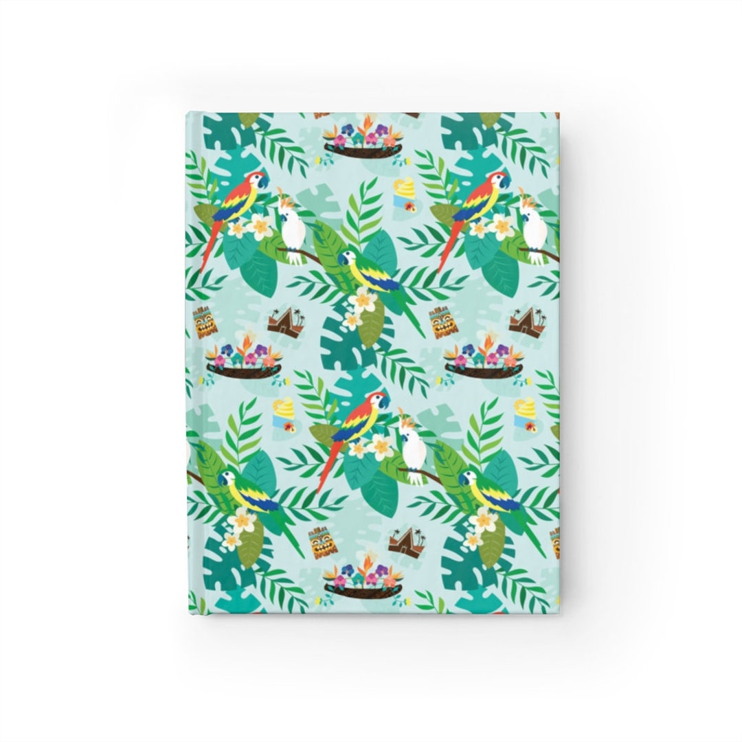 Tiki Notebook Enchanted Tiki Birds Blank Journal // Sketch Book Notebook - Etsy
