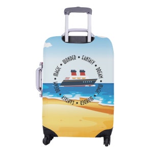 Cruise Ships Luggage Cover // Travel, Suitcase, Luggage Straps, Fish Extender Gift, Disney Vacation, Cruise image 4