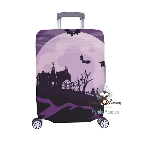 Haunted House Luggage Cover Travel Suitcase Fish Extender Gift Vacation Etsy