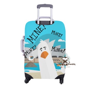 Mine Mine Sydney Seagull Luggage Cover // Travel, Suitcase, Luggage Strap, Fish Extender Gift, Disney Vacation, Cruise 画像 3