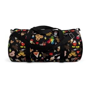 Theme Park Sweet Treats Duffel Bag // Travel, Vacation, Cruise, Luggage, Gym, School