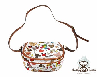 Theme Park Treats Inspired Cross Body Saddle Bag // Travel 