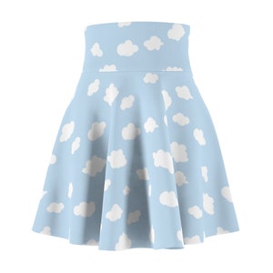 Toy Cloud Women's Skater Skirt // Sizes XS-2XL // Travel, Cosplay, Vacation, Cruise, Disney Bounding // Made In Usa