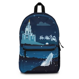 Mochila Mágica de Medianoche de Cenicienta // Viajes, Playa, Parque Temático, Regalo de FE, Crucero, Vacaciones, Escuela, Monedero, Bolso de Mano, Equipaje // Hecho a mano