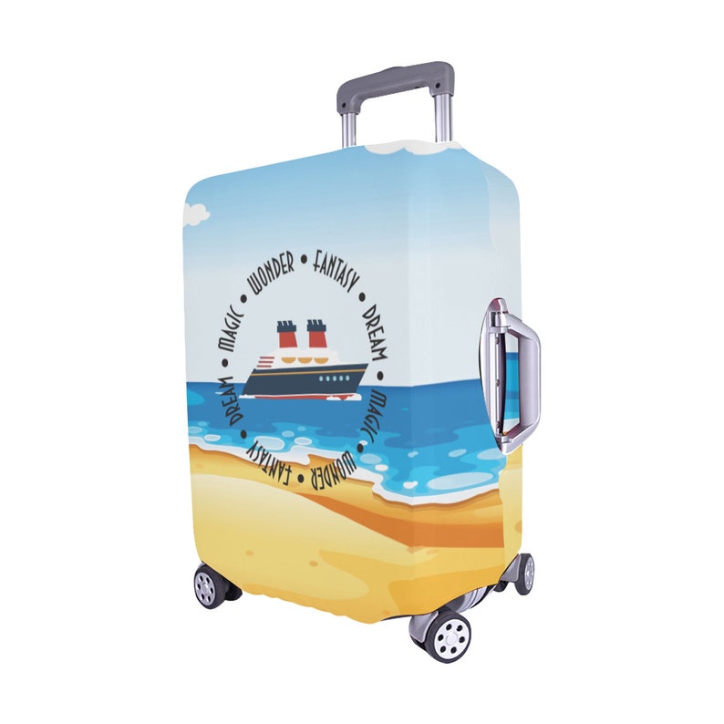Cruise Ships Luggage Cover // Travel, Suitcase, Luggage Straps, Fish Extender Gift, Disney Vacation, Cruise image 5