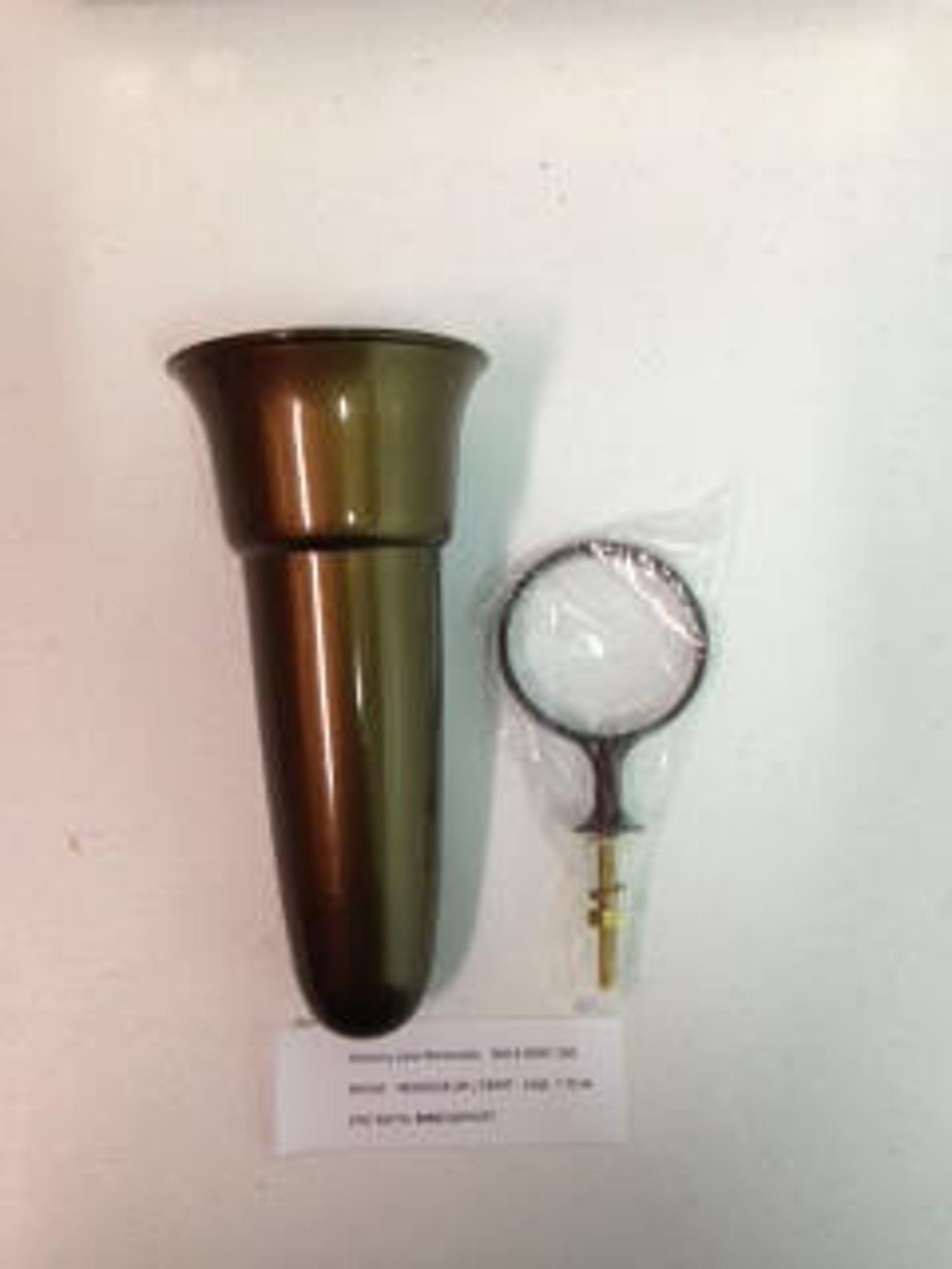 Crypt / Mausoleum Flower Vase 7.75 IN Standard Ring Support Etsy