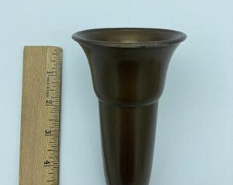 Mausoleum Crypt Injection Molded Brown Plastic Vase (ONLY Replacement; NO Hardware) 4.0 inch - Royal Duchess