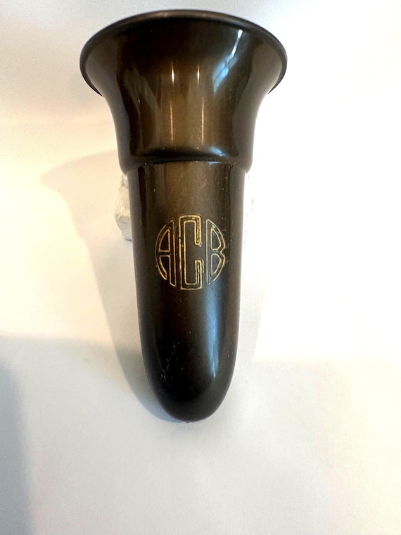 ENGRAVED PERSONALIZED CRYPT / Mausoleum vase 4.0 inch