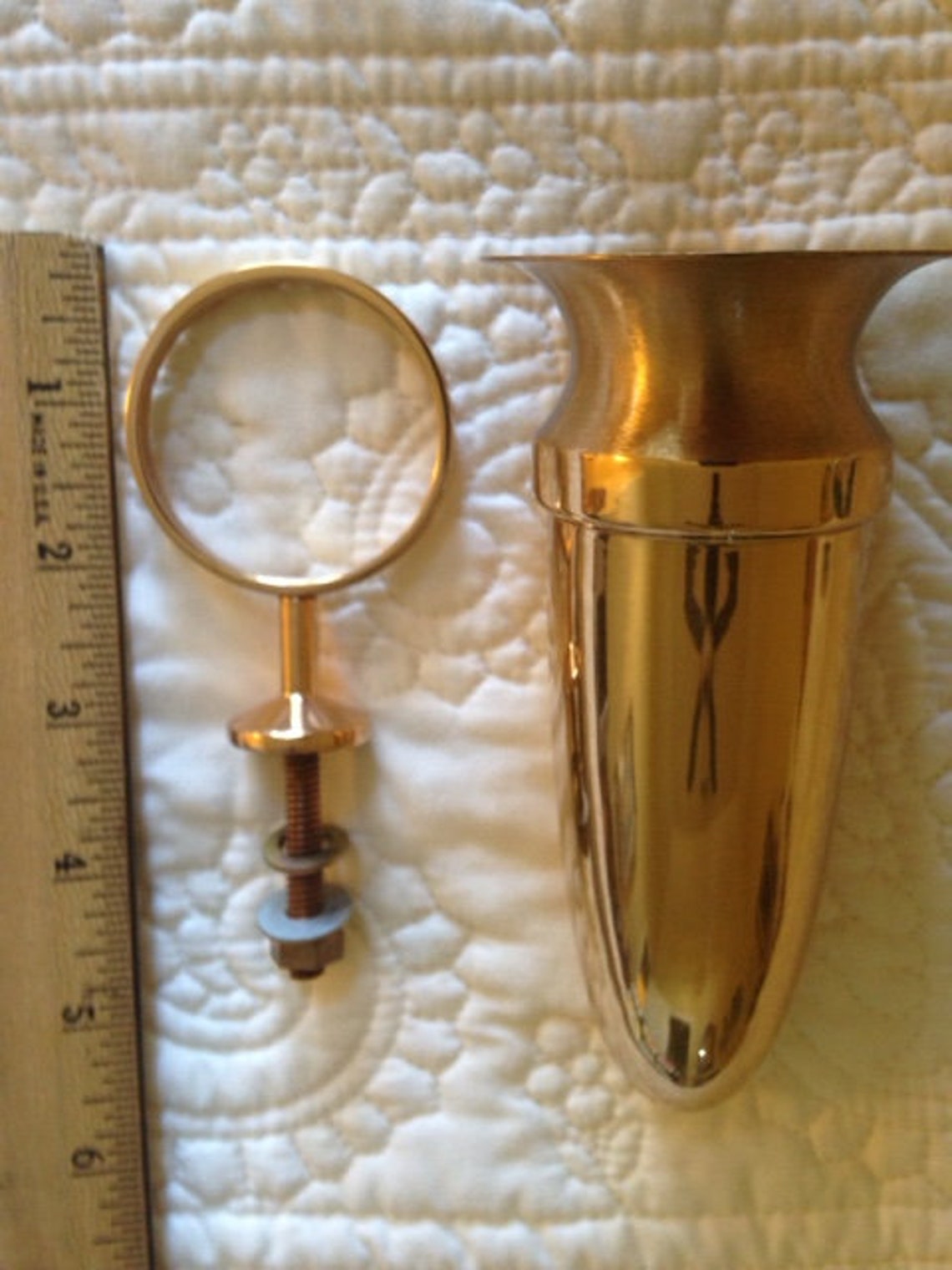 Crypt Mausoleum Niche Vase Bronze Metal 5 Inch Bolt on Etsy