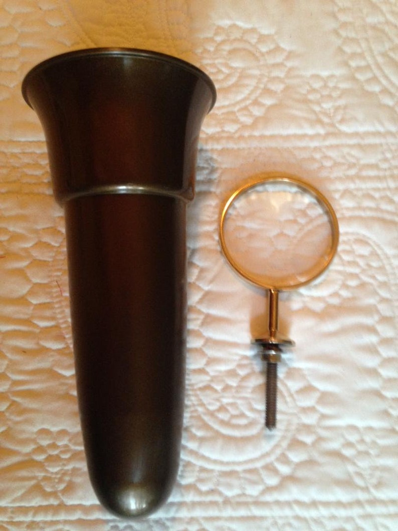 Crypt / Mausoleum Flower Vase 7.75 IN Standard Brite BRONZE Etsy