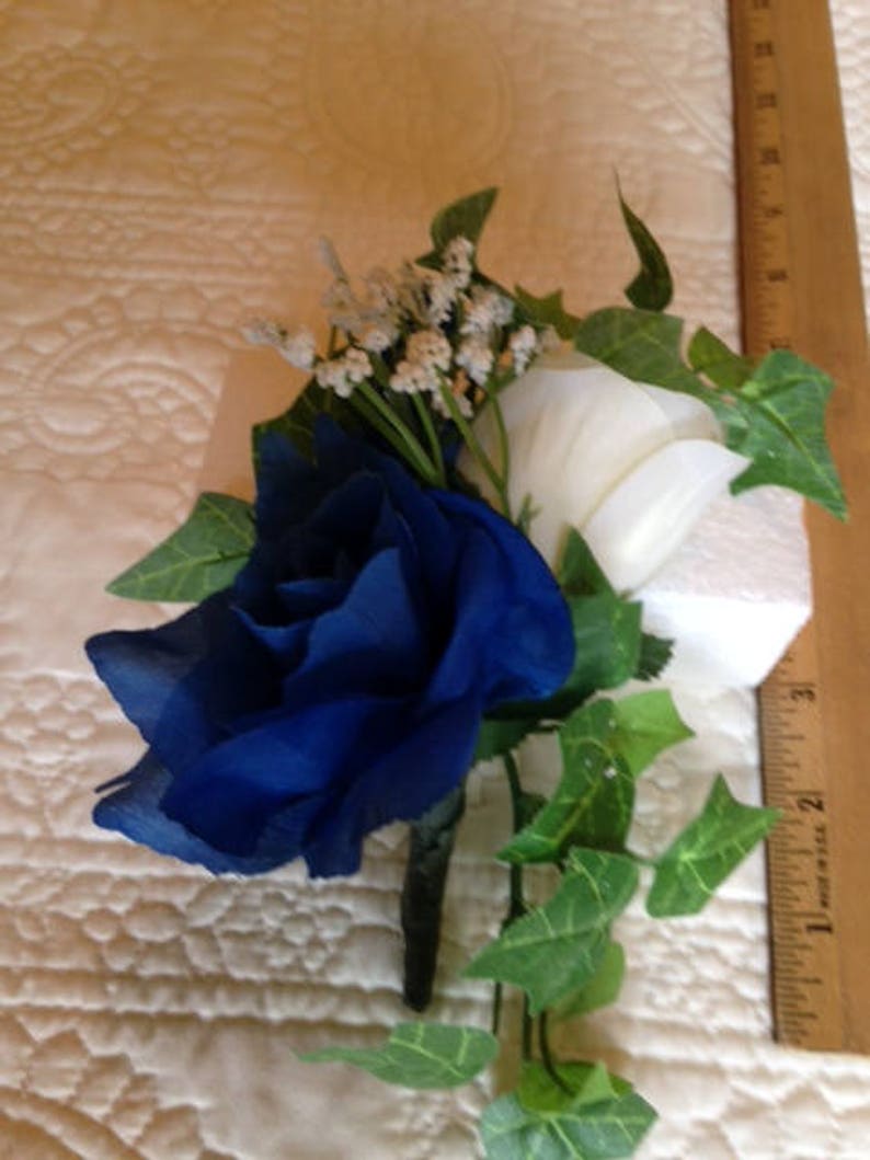 Silk Flower Niche / Crypt Arrangement of Rose Delphinium Etsy
