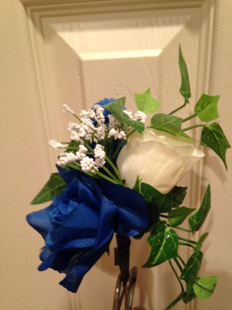 Silk Flower Niche / Crypt Arrangement of Rose Delphinium Etsy