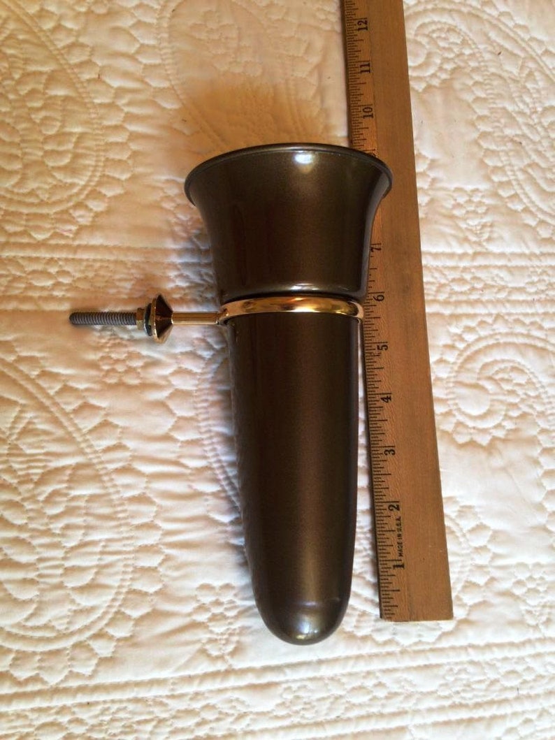 Crypt / Mausoleum Flower Vase 7.75 IN Standard Brite Gold Etsy