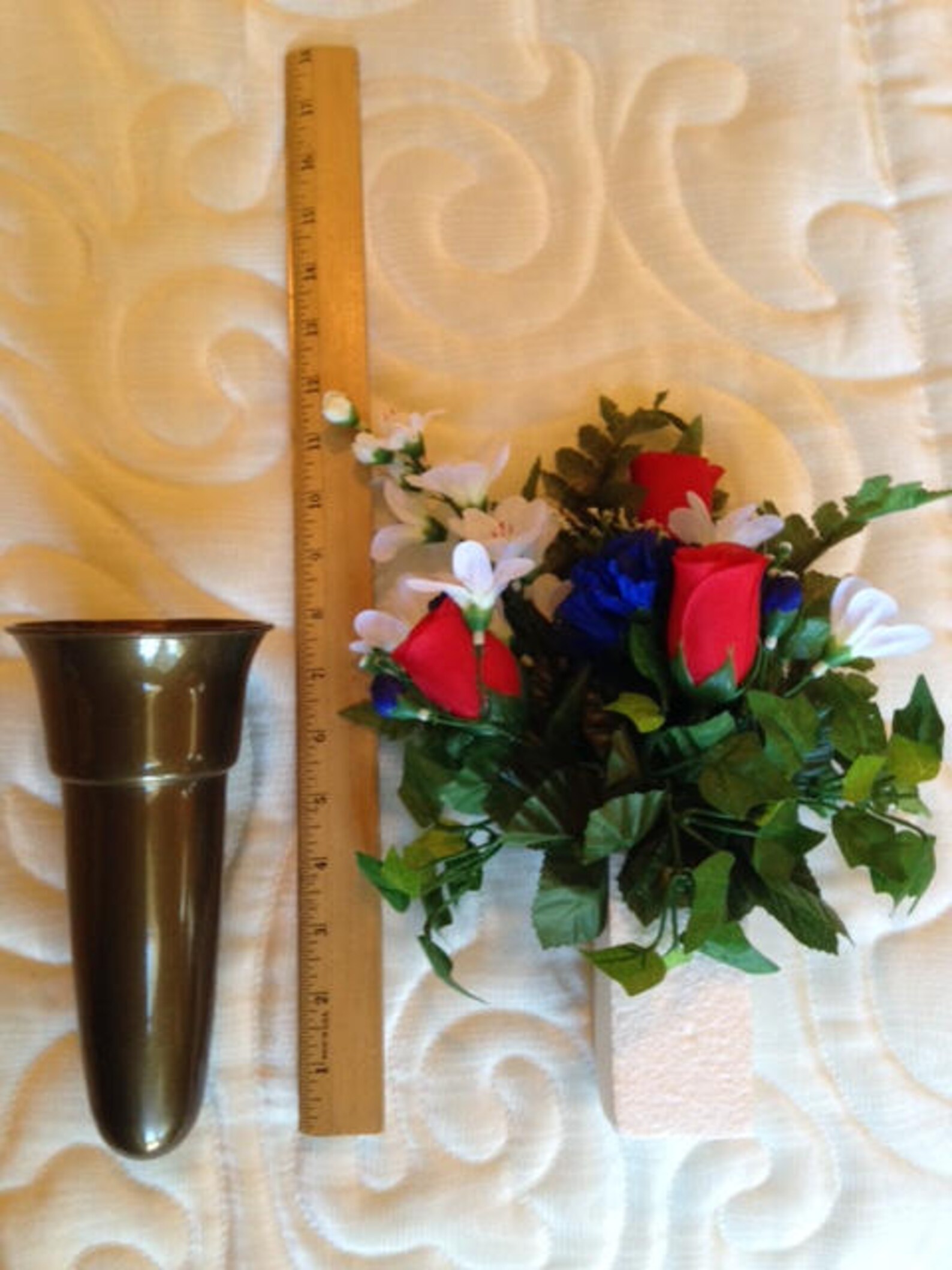 Crypt / Mausoleum Flower Vase 7.75 IN Standard Ring Support Etsy