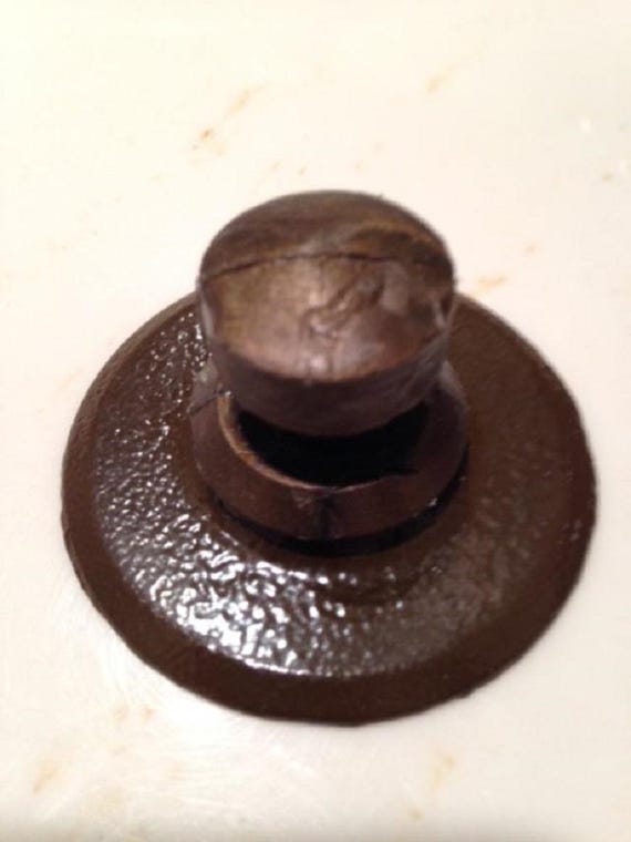 Disc Button Support for Mausoleum Crypt  7.75 IN  or 5.5 IN - Royal Duchess - (EPOXY)