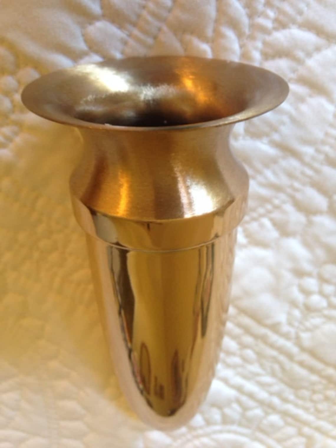 Crypt Mausoleum Niche Vase Bronze Metal 7 Inch Bolt /ring Base Etsy