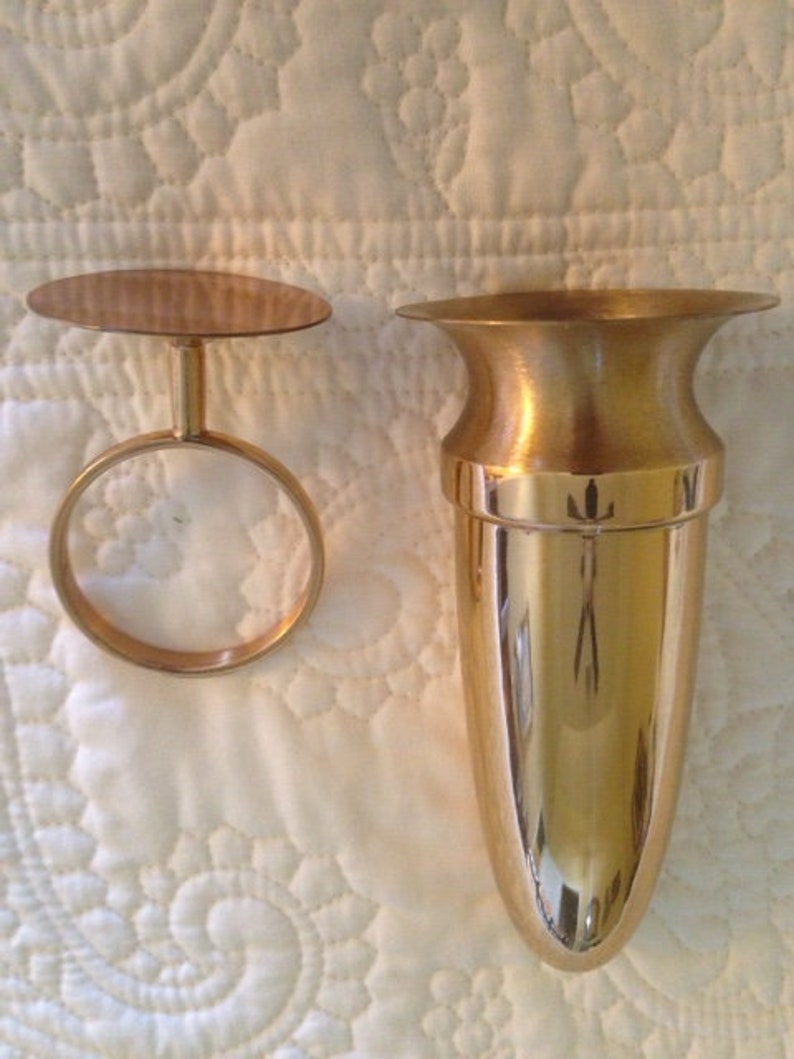 Crypt Mausoleum Niche Vase Bronze Metal 5 Inch Epoxy Mount Etsy