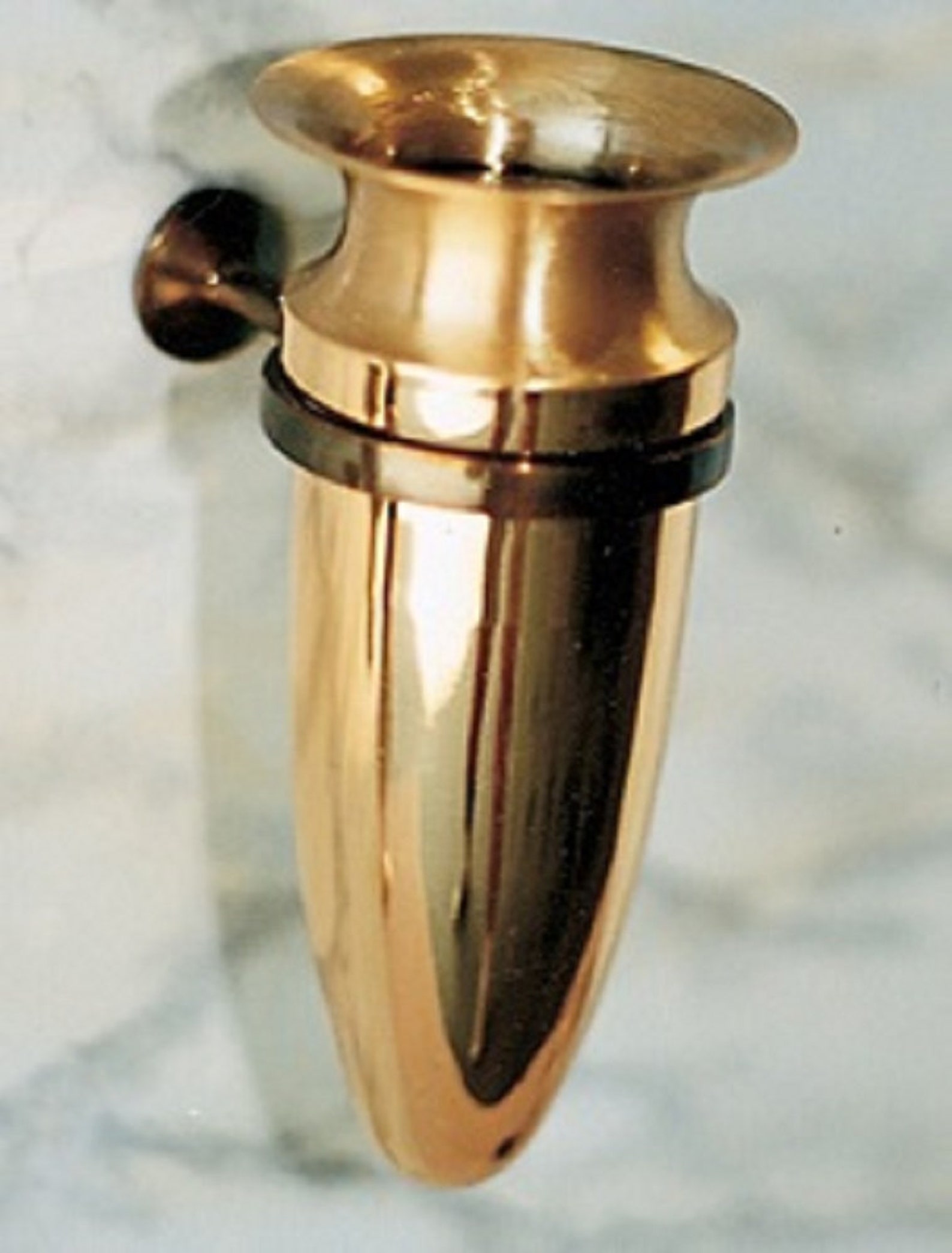 Crypt Mausoleum Niche Vase Bronze Metal 7 Inch Epoxy Mount Etsy