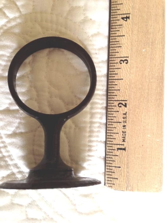 Mausoleum Crypt Brown 5.5 IN Zinc Metal Disc Ring Support -