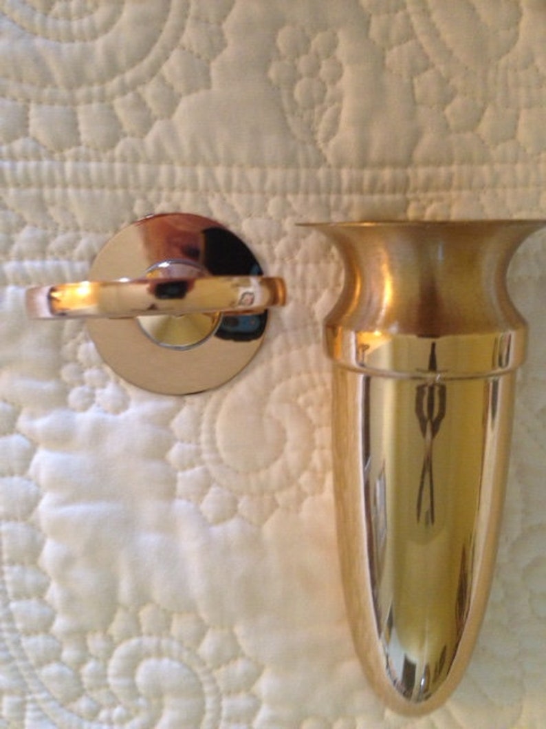 Crypt Mausoleum Niche Vase Bronze Metal 5 Inch Epoxy Mount Etsy