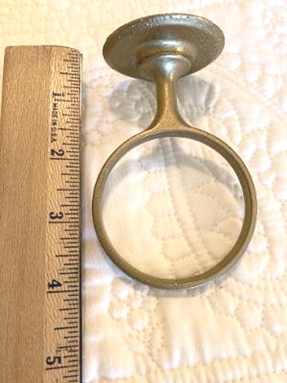 Mausoleum Crypt Base Ring in Old Gold as Support with Disc  for Epoxy  for Vase 8.0 inch -