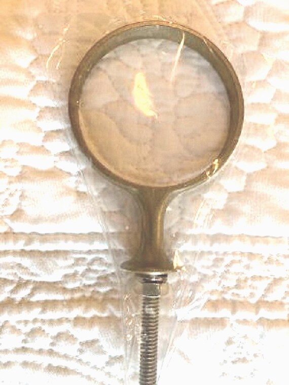 Mausoleum Crypt Old Gold Support Ring with Bolt for Vase 5.5 IN  -