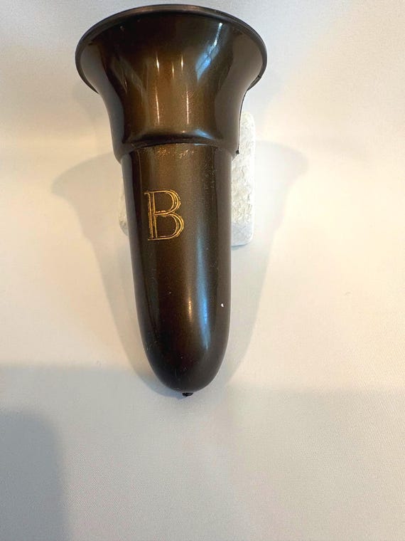 ENGRAVED PERSONALIZED CRYPT / Mausoleum vase 4.0 inch