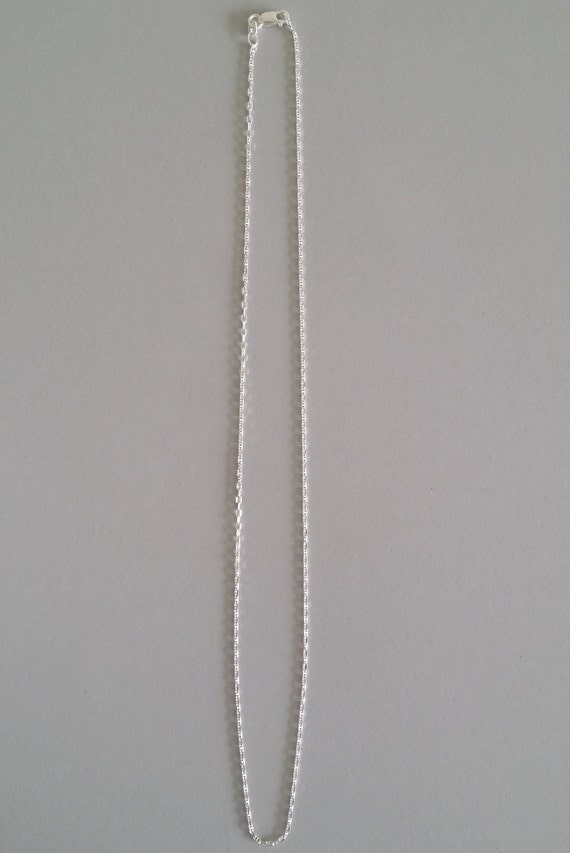 Sterling Silver Necklace Chain, Short Thin Silver Link Chain Sterling Silver Necklace Chain, Short Thin Silver Link Chain