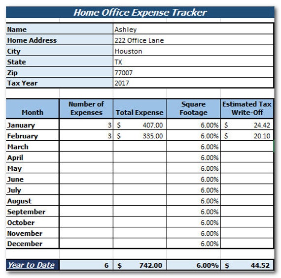 home office expense tracker office tracker