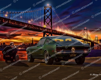Bullitt Original Art Print