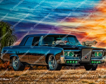 The Green Hornet "Black Beauty" Original Art Print - Movie Poster - Wall Art - Auto Decor