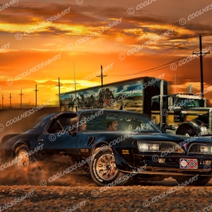 Smokey And The Bandit Original Art Print