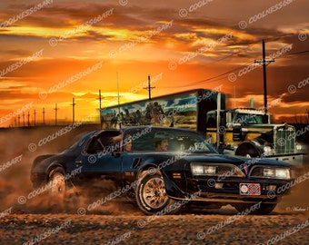 Smokey And The Bandit Original Art Print