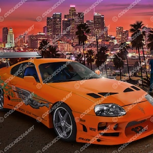 The Fast & The Furious - Brian&#39;s Supra Original Art Print