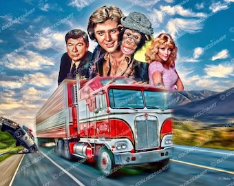 BJ and The Bear Kunstdruck - Kenwertiger Truck, TV-Serienposter