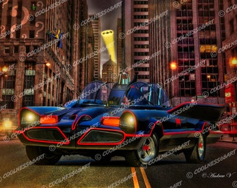 Batmobile Original Kunstdruck
